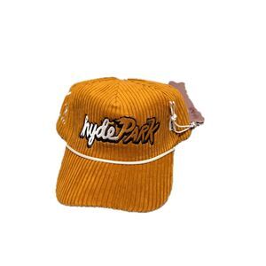Hyde Park "Weekend Cap" NWT Corduroy Vintage Orange Hat Snapback